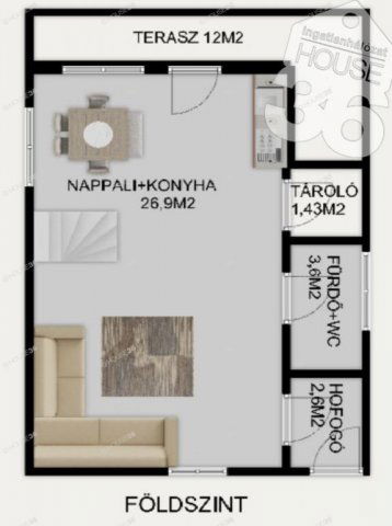 Eladó nyaraló, Szolnokon 45 M Ft, 2 szobás / költözzbe.hu