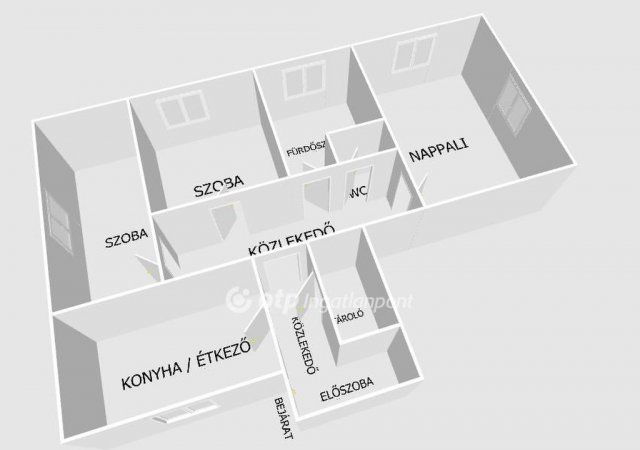 Eladó téglalakás, Füzesabonyban 55 M Ft, 3 szobás