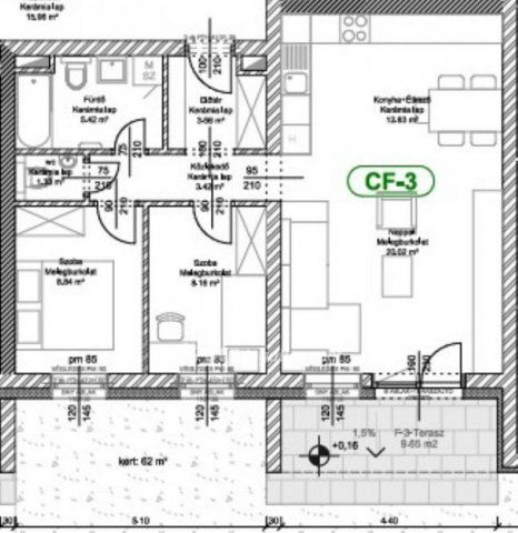 Eladó téglalakás, Levélen 65.5 M Ft, 3 szobás