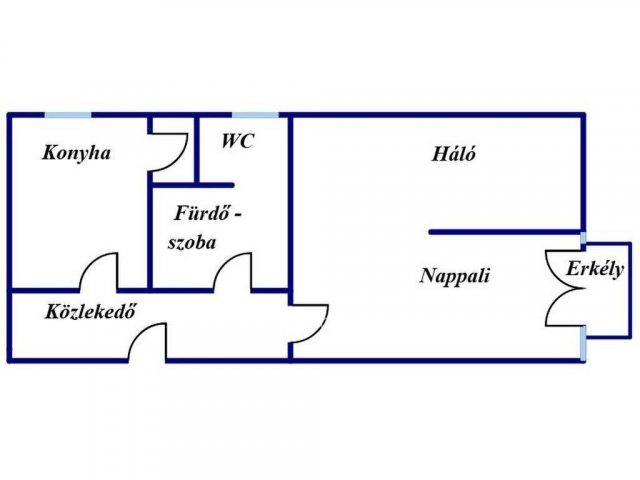 Eladó téglalakás, Pécsett 32.5 M Ft, 1 szobás