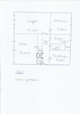 Eladó téglalakás, Jobbágyin 23.9 M Ft, 3 szobás