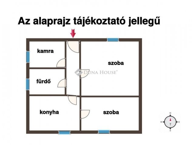 Eladó családi ház, Szegeden 58 M Ft, 2 szobás