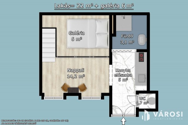 Eladó téglalakás, Budapesten, VI. kerületben 51.8 M Ft, 1 szobás