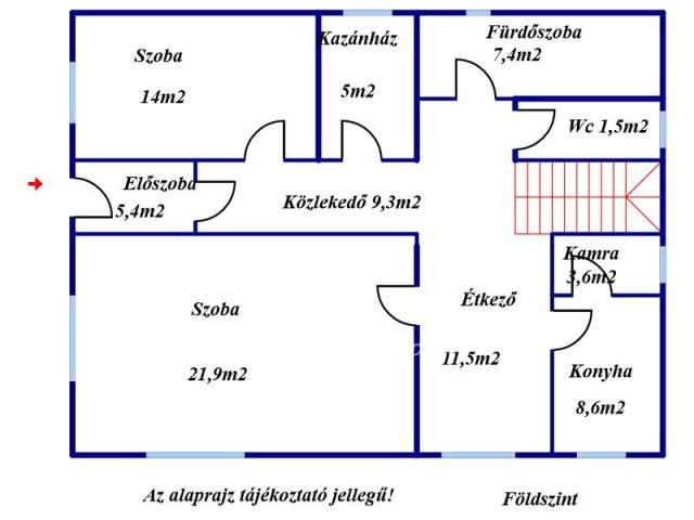 Eladó családi ház, Kunmadarason 21 M Ft, 4 szobás
