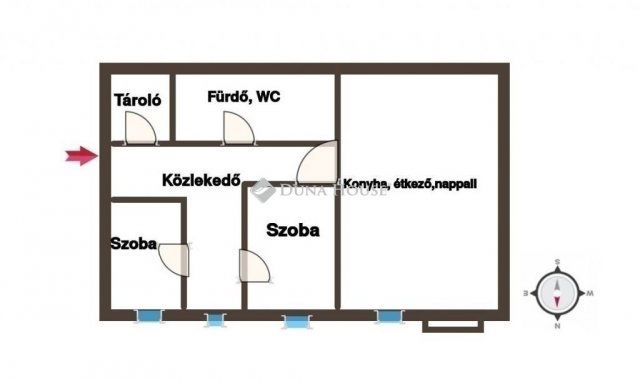 Eladó téglalakás, Kecskeméten 51.5 M Ft, 3 szobás