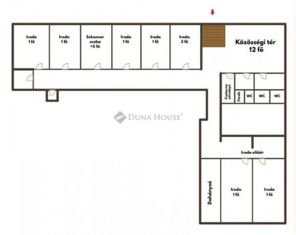 Eladó iroda, Budapesten, VI. kerületben 179 M Ft, 8 szobás