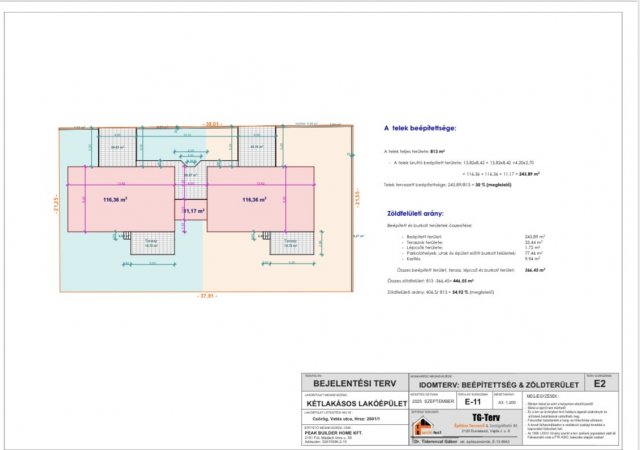 Eladó ikerház, Csörögön 90.8 M Ft, 3+1 szobás
