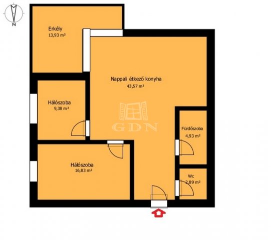 Kiadó téglalakás, albérlet, Miskolcon 350 E Ft / hó, 2+1 szobás