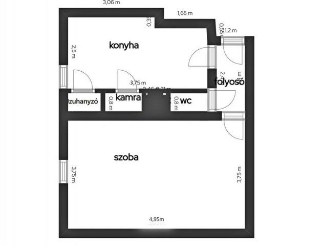 Eladó téglalakás, Debrecenben 34.9 M Ft, 1 szobás