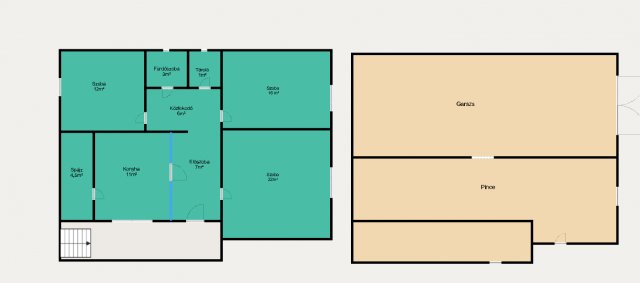 Eladó családi ház, Szalaszenden 7 M Ft, 3 szobás