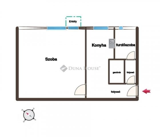 Eladó téglalakás, Kecskeméten 35 M Ft, 1 szobás