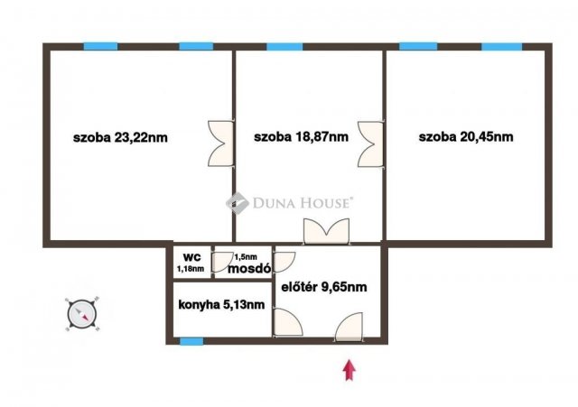 Eladó iroda, Kecskeméten 53.9 M Ft, 3 szobás