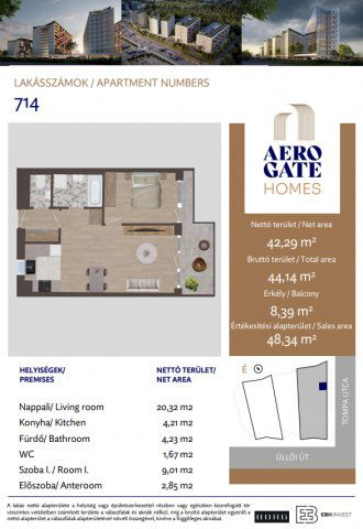 Eladó téglalakás, Budapesten, XIX. kerületben, Tompa utcában