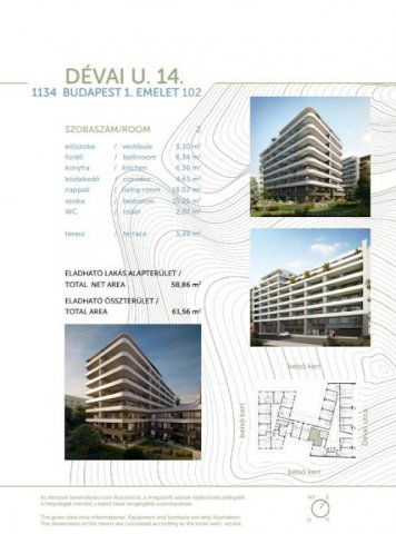 Eladó téglalakás, Budapesten, XIII. kerületben 87 M Ft, 2 szobás