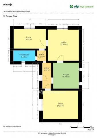 Eladó családi ház, Csöngén 18.9 M Ft, 3 szobás