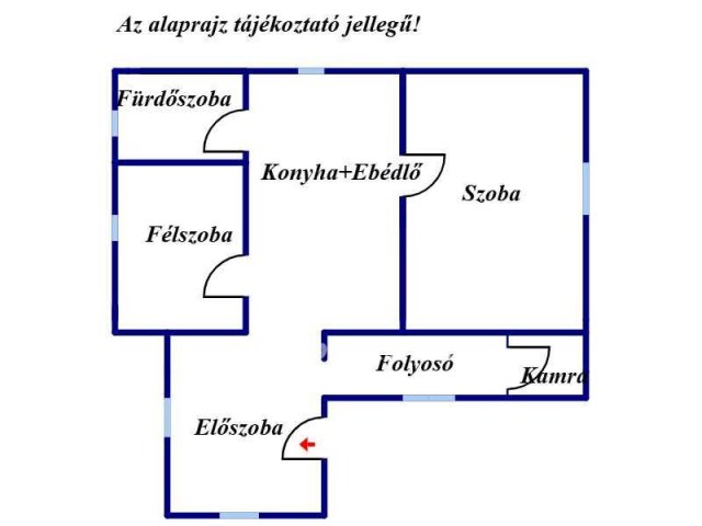 Eladó családi ház, Körösszakálon 9.5 M Ft, 1+1 szobás