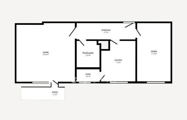 Eladó téglalakás, Miskolcon 27.3 M Ft, 1+1 szobás