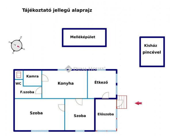 Eladó családi ház, Hernádon 45 M Ft, 2 szobás