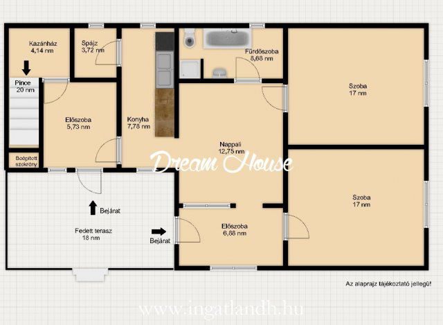 Eladó családi ház, Kemecsén 25.9 M Ft, 2 szobás