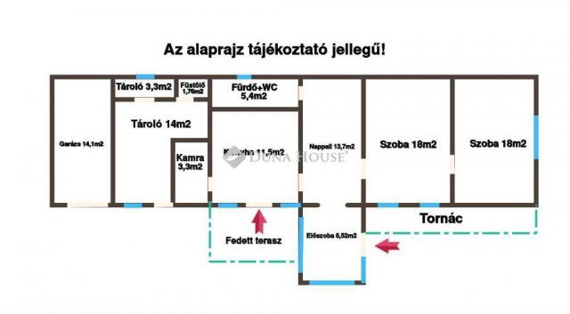 Eladó családi ház, Szabadiban 14.9 M Ft, 3 szobás