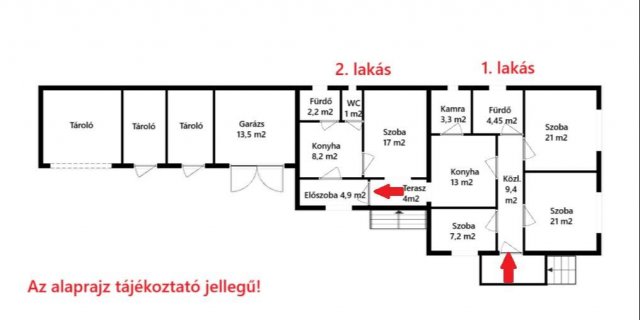 Eladó családi ház, Áporkán 59.9 M Ft, 3+1 szobás