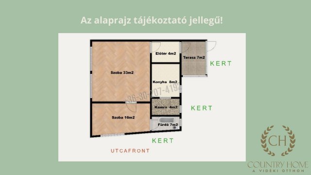 Eladó sorház, Csongrádon, Ady Endre utcában 18 M Ft, 2 szobás