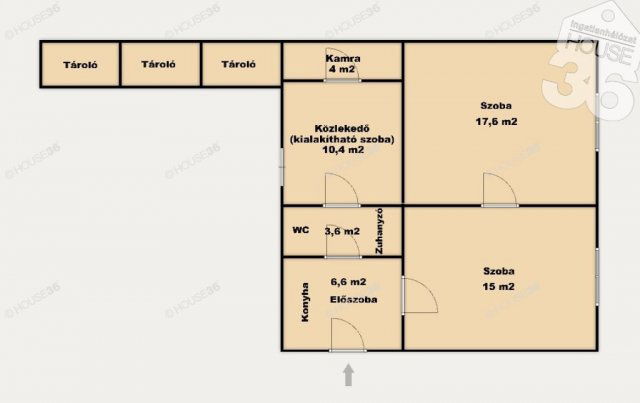 Eladó családi ház, Csengődön 14.5 M Ft, 2 szobás