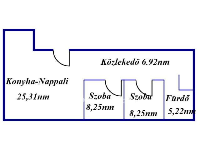 Eladó téglalakás, Tiszavasváriban 25.5 M Ft, 1+2 szobás
