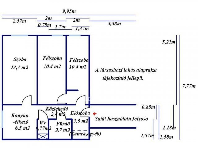 Eladó panellakás, Kecskeméten 47.5 M Ft, 2 szobás