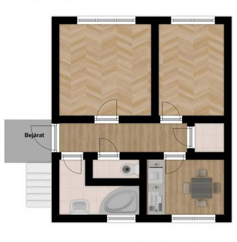 Eladó téglalakás, Marcaliban 22.5 M Ft, 2 szobás