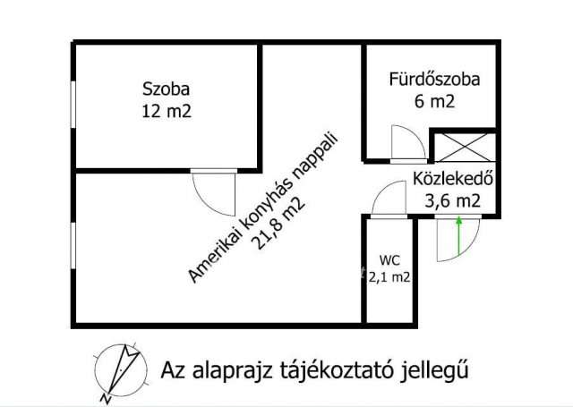Eladó téglalakás, Siófokon 74.9 M Ft, 2 szobás