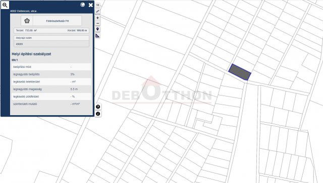 Eladó mezogazdasagi ingatlan, Debrecenben 5 M Ft