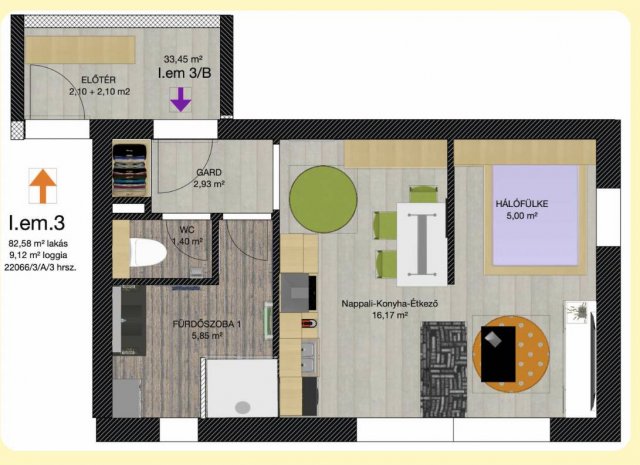 Eladó téglalakás, Debrecenben 58.538 M Ft, 2 szobás