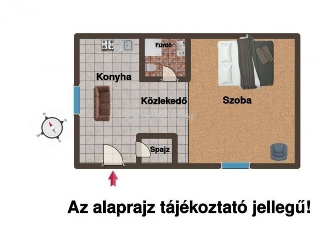 Eladó családi ház, Kókán 19.9 M Ft, 1 szobás