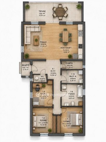 Eladó családi ház, Alsónémediben 118.9 M Ft, 4 szobás