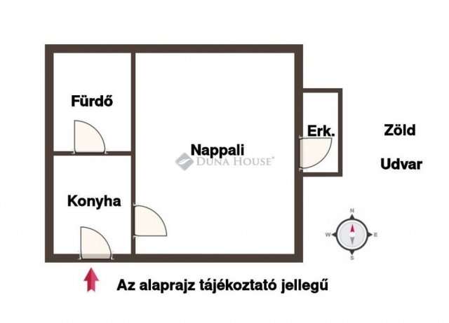Kiadó téglalakás, albérlet, Budapesten, V. kerületben, 1 szobás