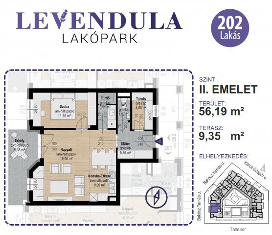 Eladó téglalakás, Kecskeméten 77.2 M Ft, 2 szobás