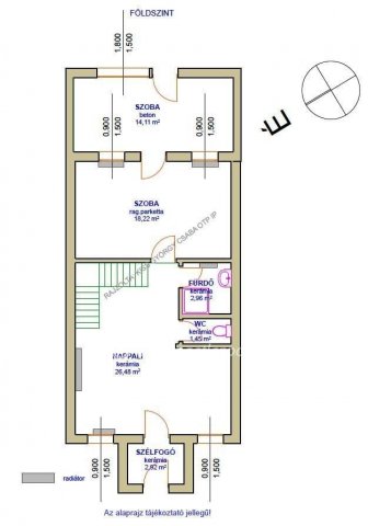 Eladó sorház, Kiskörén 9 M Ft, 4 szobás / költözzbe.hu