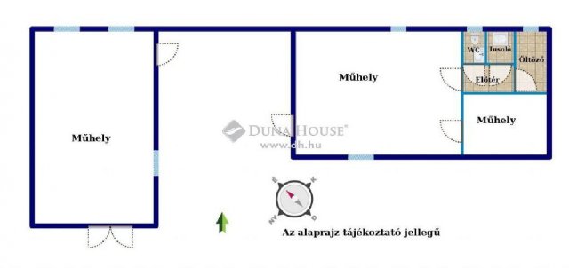 Eladó ipari ingatlan, Budapesten, XXI. kerületben 46 M Ft