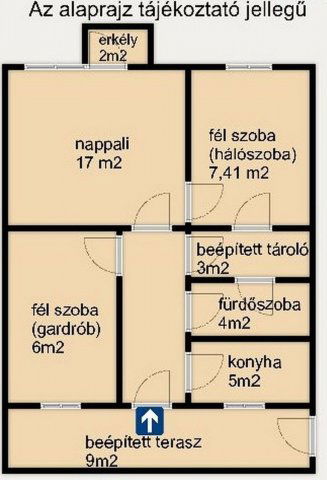 Eladó téglalakás, Budapesten, IX. kerületben 56 M Ft, 1+2 szobás