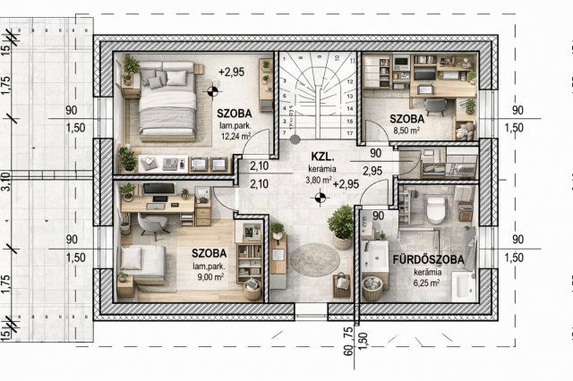 Eladó ikerház, Fóton 87 M Ft, 3+2 szobás / költözzbe.hu