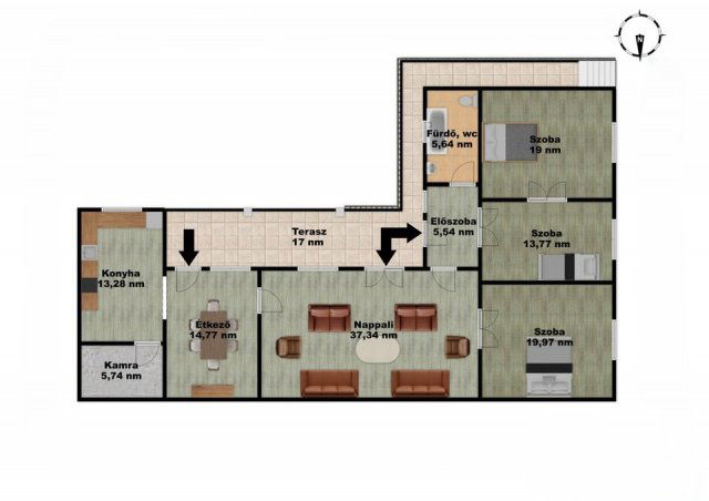 Eladó családi ház, Apcon 53.5 M Ft, 4 szobás