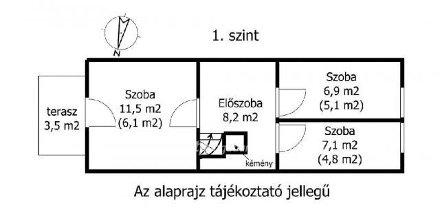 Eladó családi ház, Balatonszemesen 80.99 M Ft, 1+2 szobás