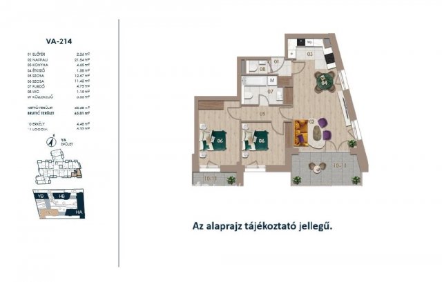 Eladó téglalakás, Budapesten, III. kerületben 107.7 M Ft