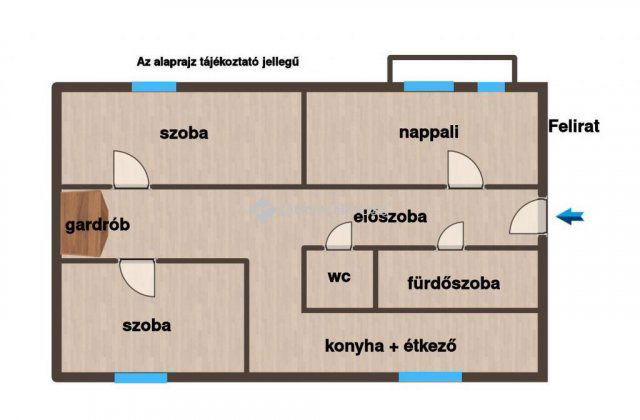 Eladó panellakás, Győrött 44.7 M Ft, 3 szobás
