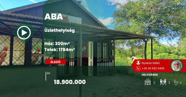 Eladó ipari ingatlan, Abában 18.9 M Ft / költözzbe.hu