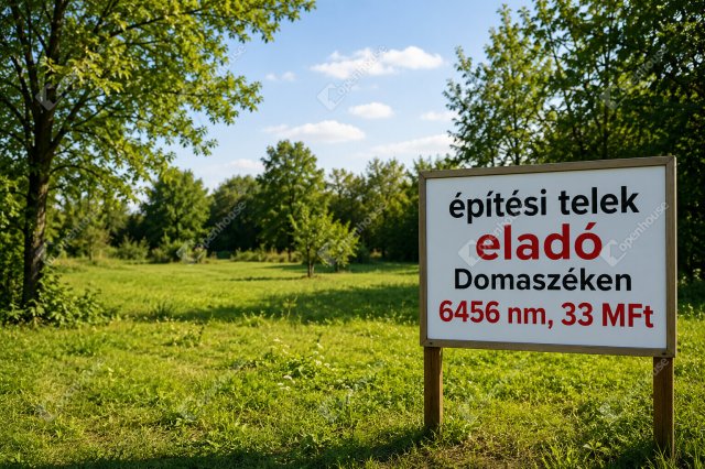 Eladó telek, Domaszéken 36 M Ft / költözzbe.hu