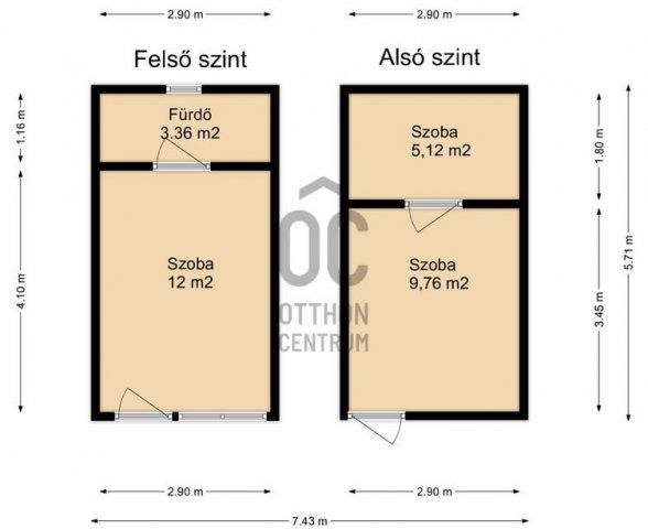 Eladó nyaraló, Csonkahegyháton 7.5 M Ft, 1 szobás