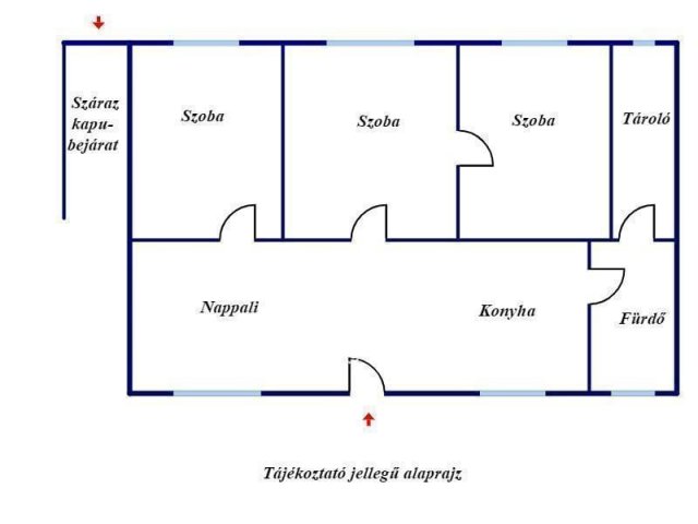 Eladó családi ház, Csongrádon 12 M Ft, 3 szobás