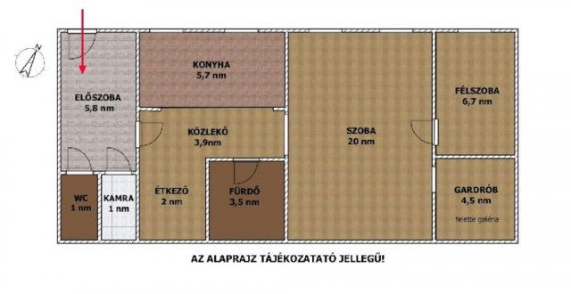Eladó téglalakás, Budapesten, VI. kerületben 79 M Ft, 1+1 szobás